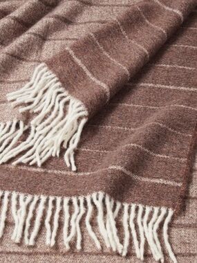 New! Nordstrom Woven Fringe Throw Blanket NWT in original plastic